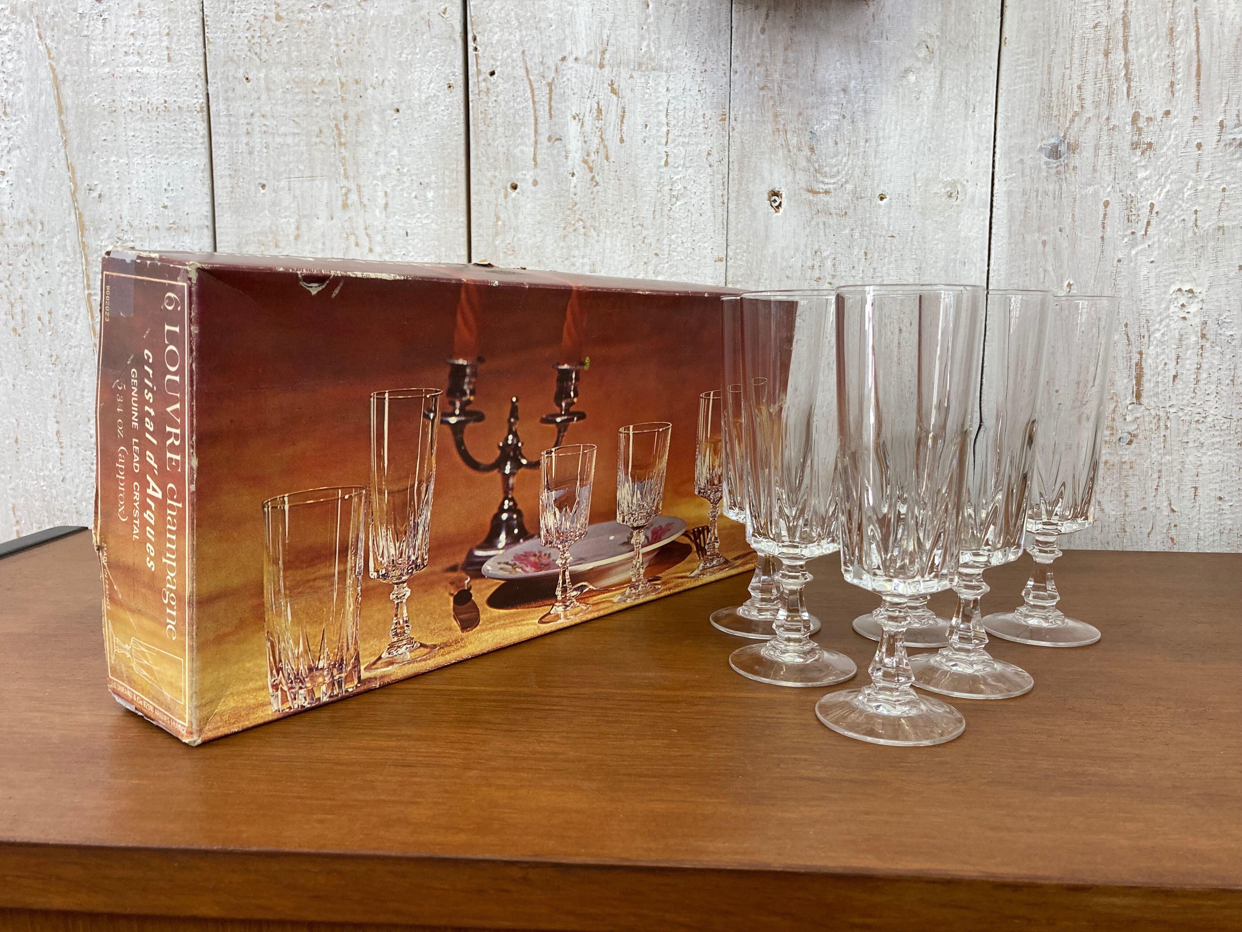 Crystal flutes of Arques