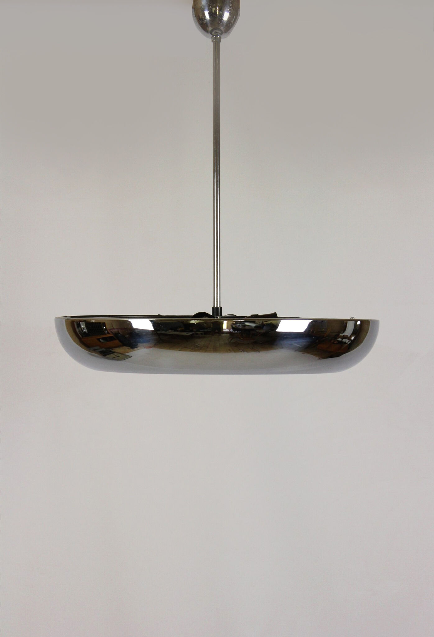 UFO chrome pendant by Josef Hurka for Napako, 1930