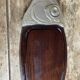 Large Vintage Chic Fish Platter – Wood & Metal