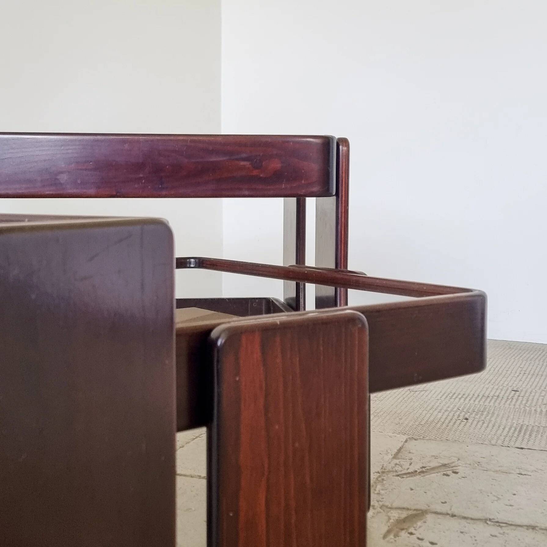 Stackable nesting tables by Gianfranco Frattini for Cassina (set of 3)