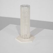 "Skyscraper" vase by Josef Hoffmann for Bieffeplast, Italy, 1980s.