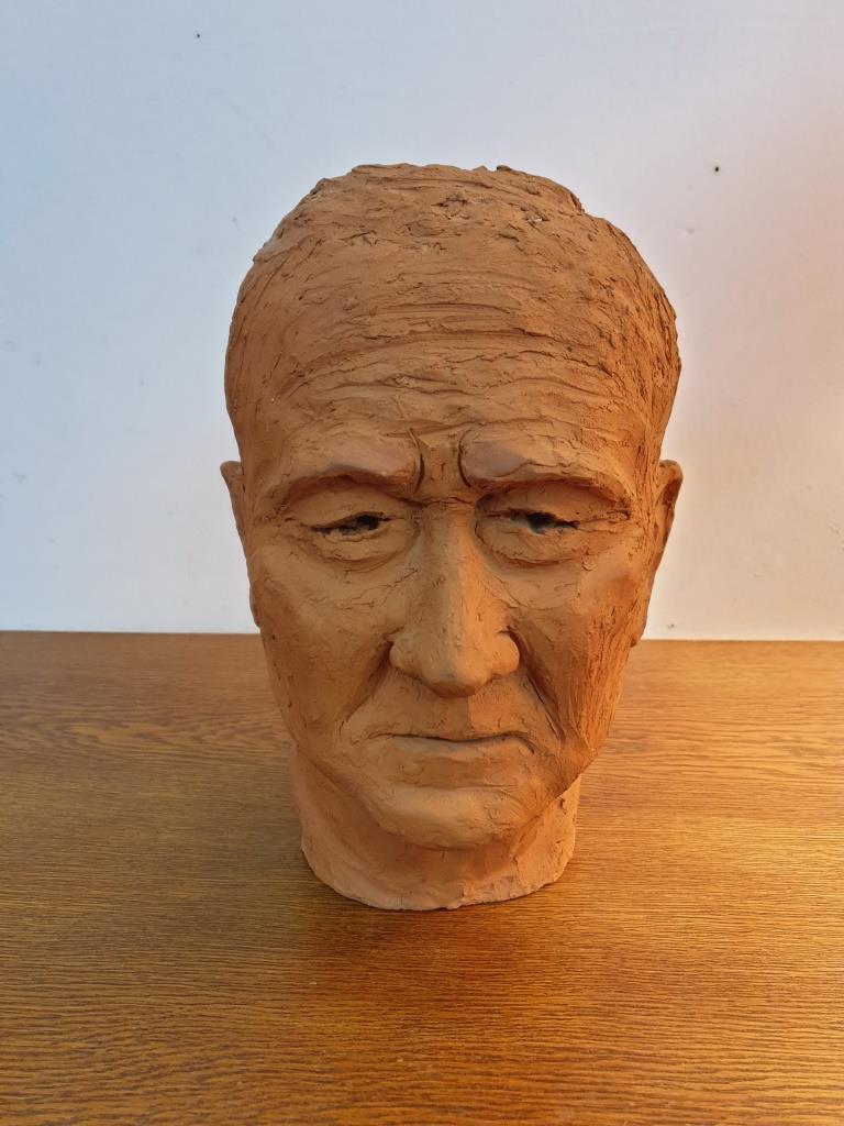 Sculpture man's head