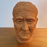 Sculpture man's head
