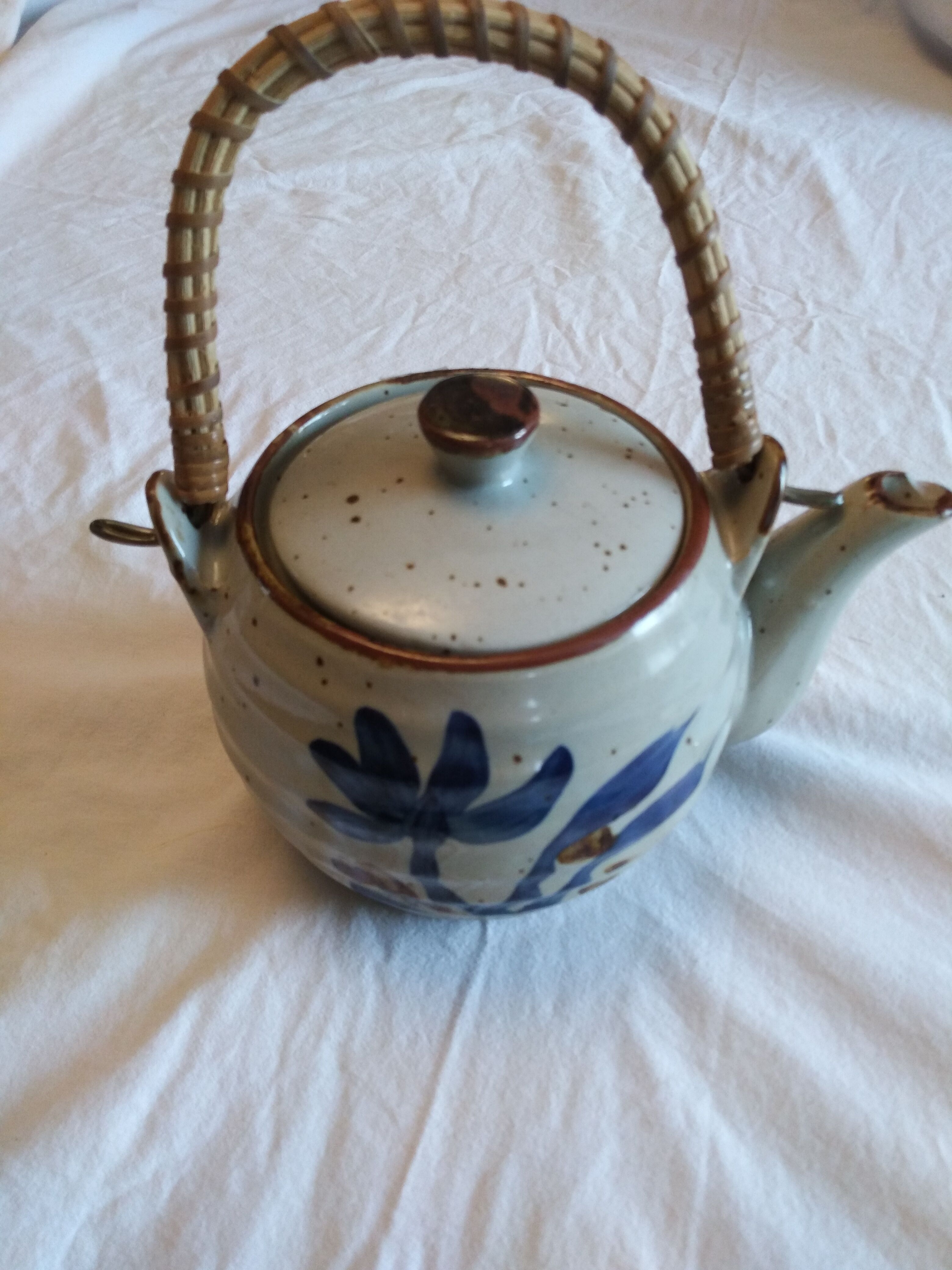 Vintage stoneware teapot