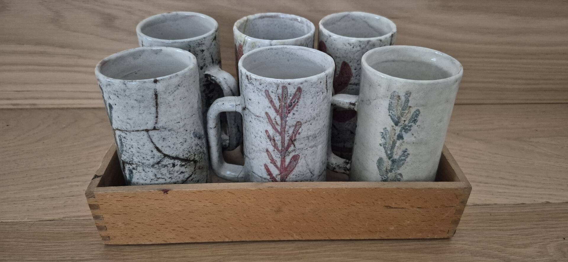 Serie de 6 chopes Gustave Raynaud