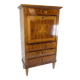 Secretary Empire Style Hand Polished Mahogany With Intarsia From 1820s