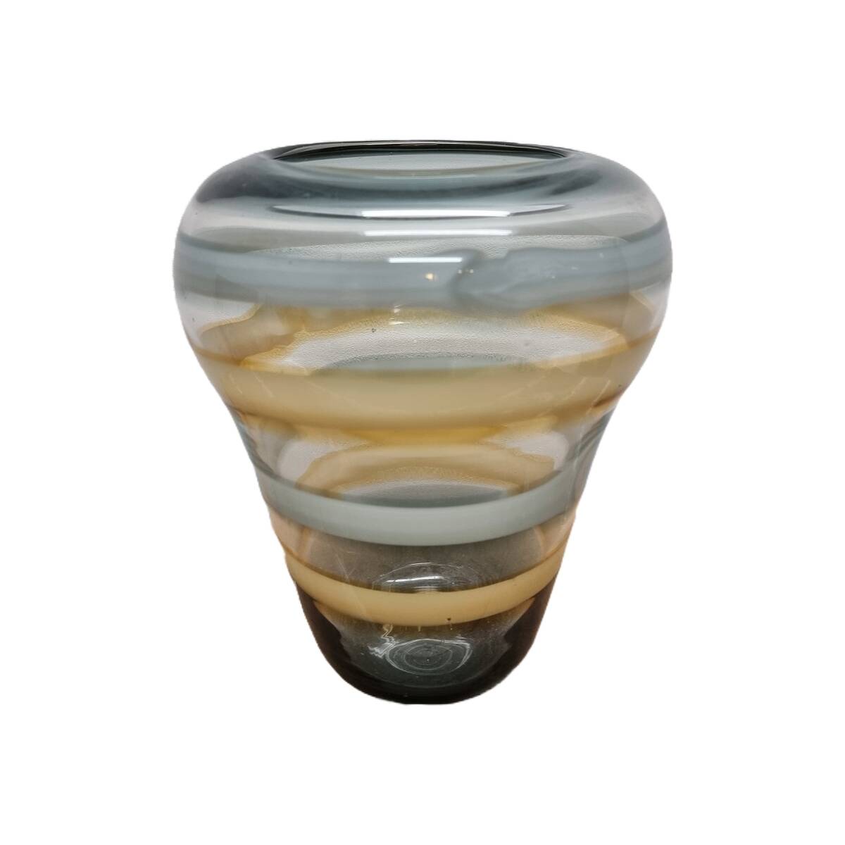 Glass Swirl Design Vase, 1980s