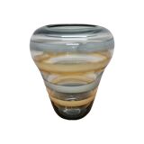 Glass Swirl Design Vase, 1980s