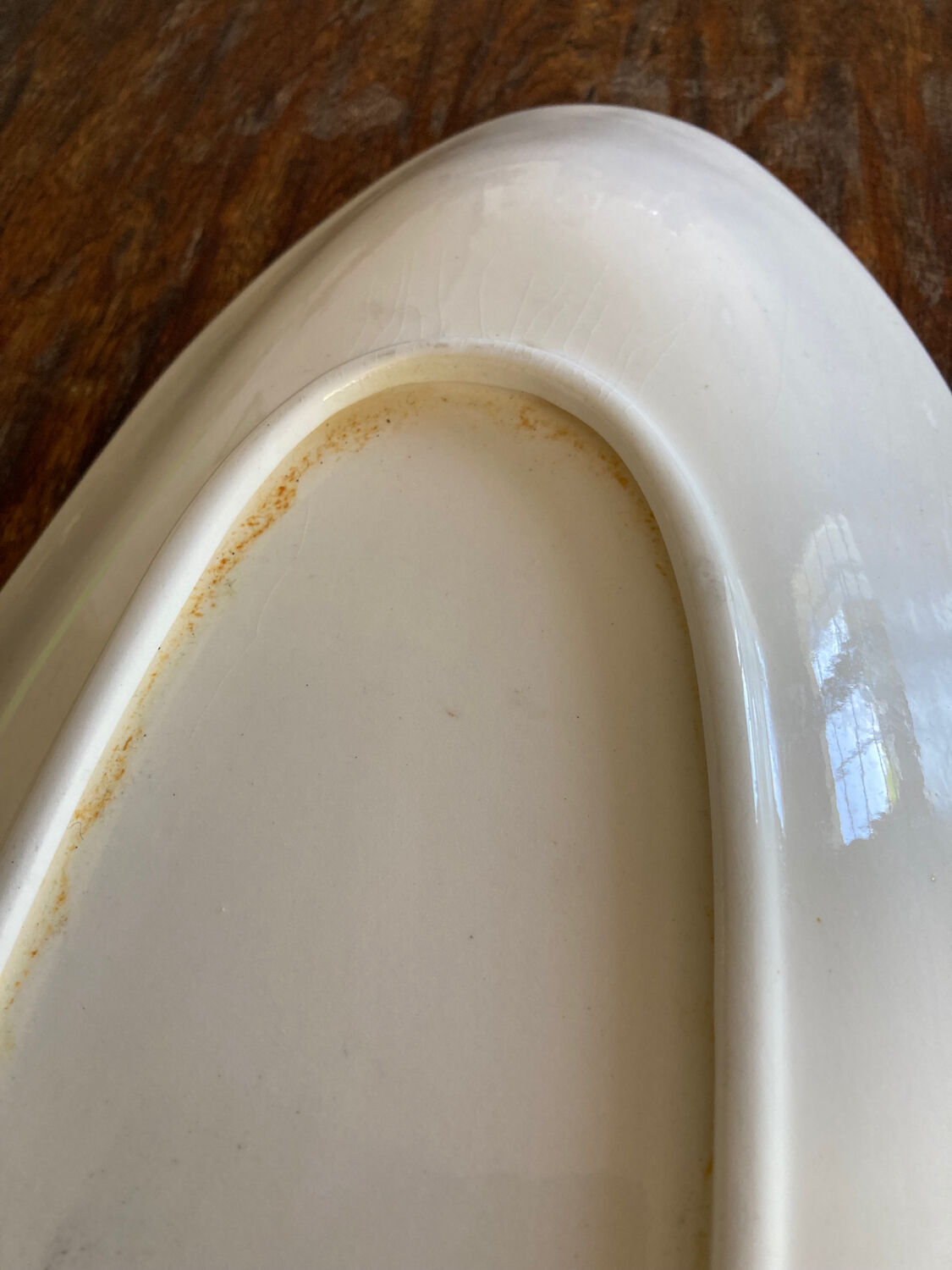 Obongue table dish decorative service 50s Quimper Le Pemp Bastian