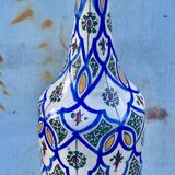 Antique Moroccan Ceramic Vase Signed - XXL Size