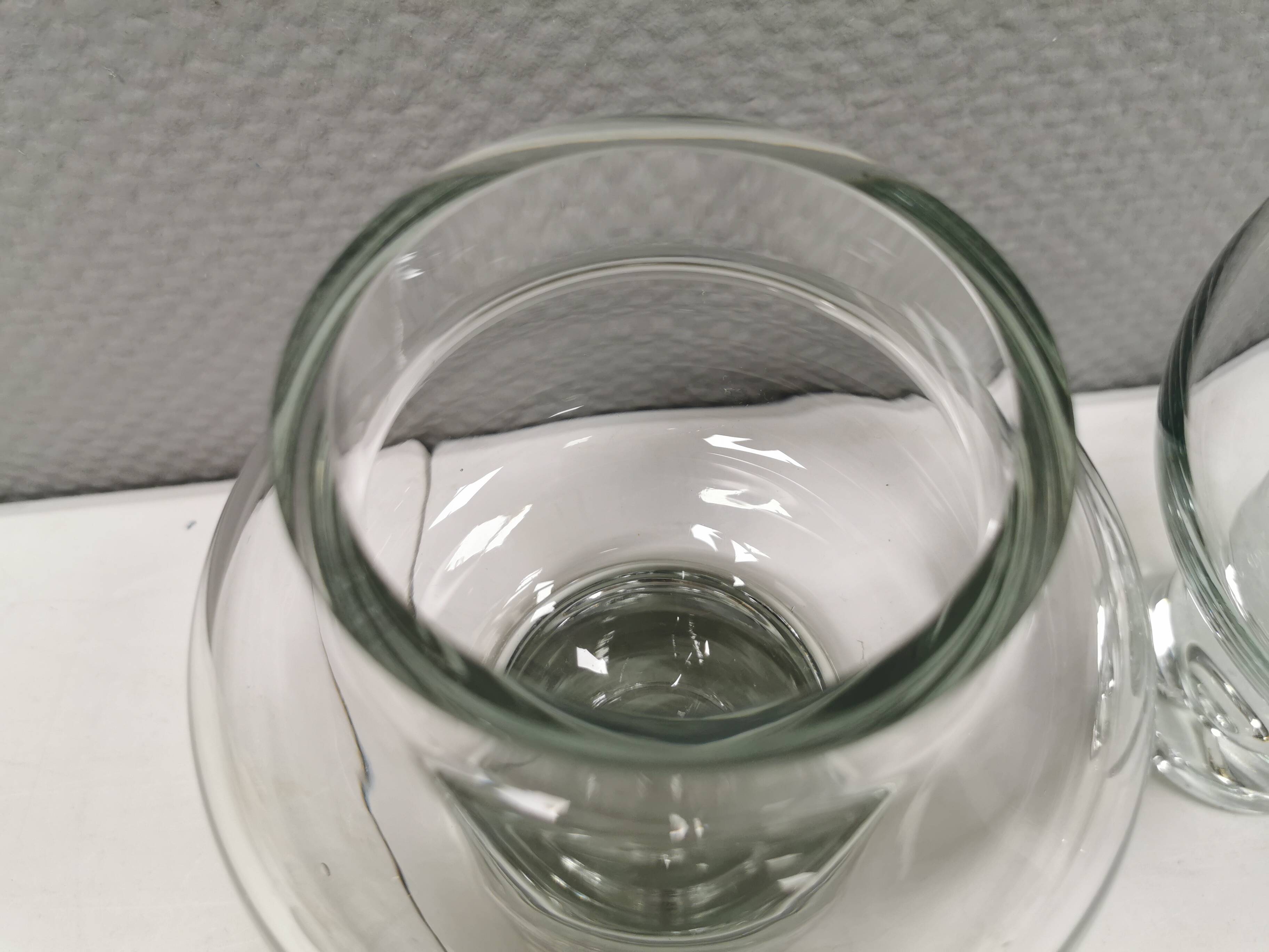 Two crystal glass vases from Polish Krosno glass