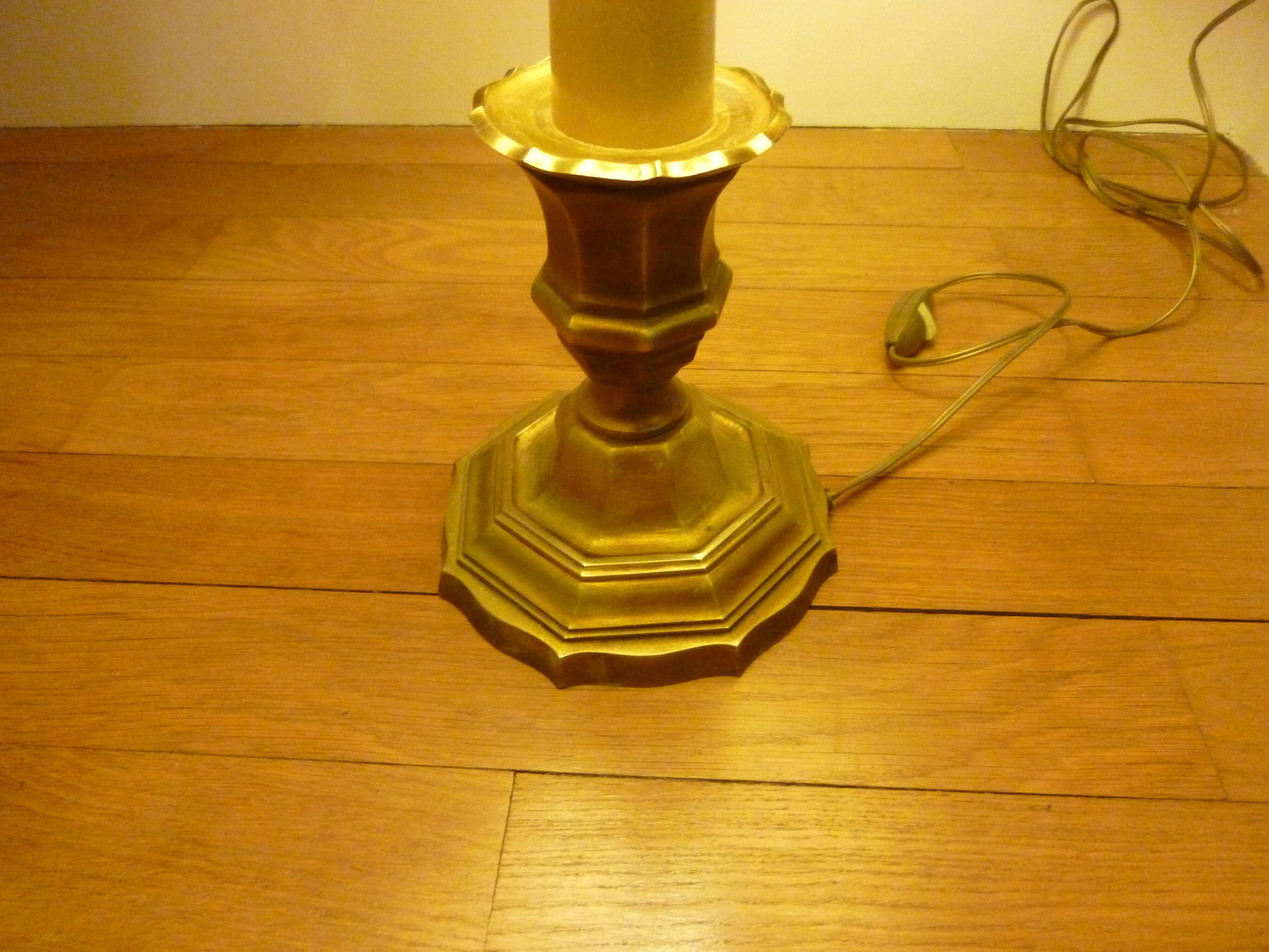 Lamp bronze Louis XV