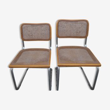 Paire de Chaises B32 cesca Marcel Breuer