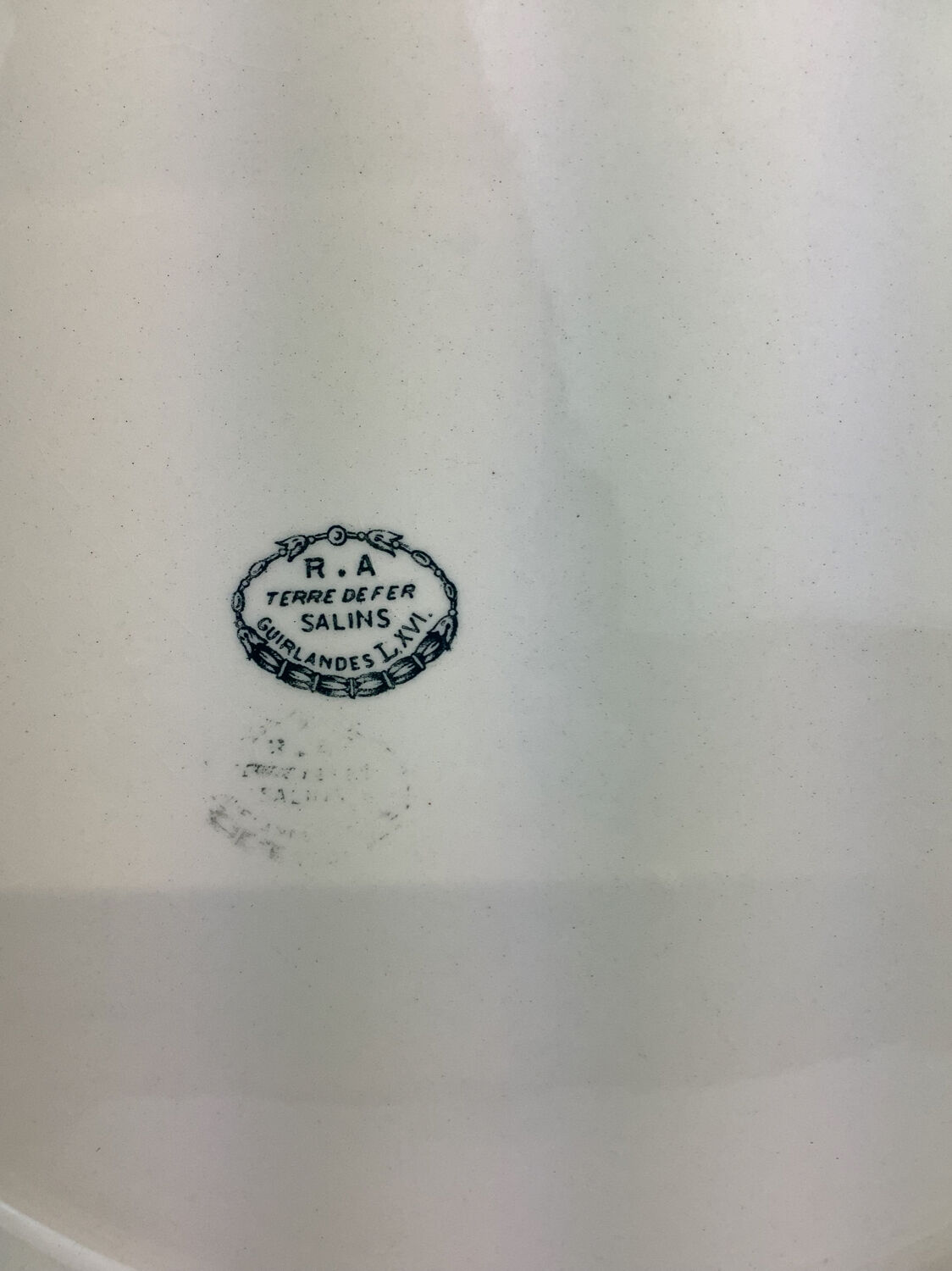 Old artisanal dish made in France Salins