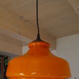 Suspension in orange opaline 70s