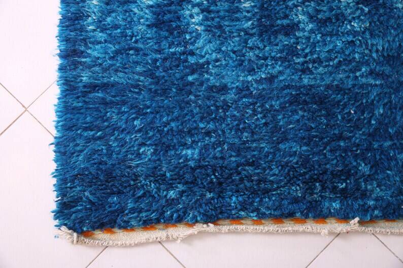 Handmade traditional Berber rug with colourful patterns, size 150/250cm.