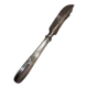 Butter knife with silver metal handle, goldsmith SFAM art deco style
