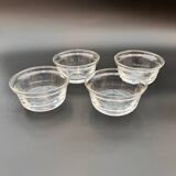 Set of 4 crystal ramekins