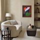 Lovers minimalist couple painting