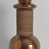 Mid-century Modern Copper-hued Ceramic Table Lamp by Bitossi for Bergboms, 1970s