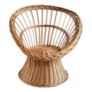 fauteuil rotin vintage - 1960