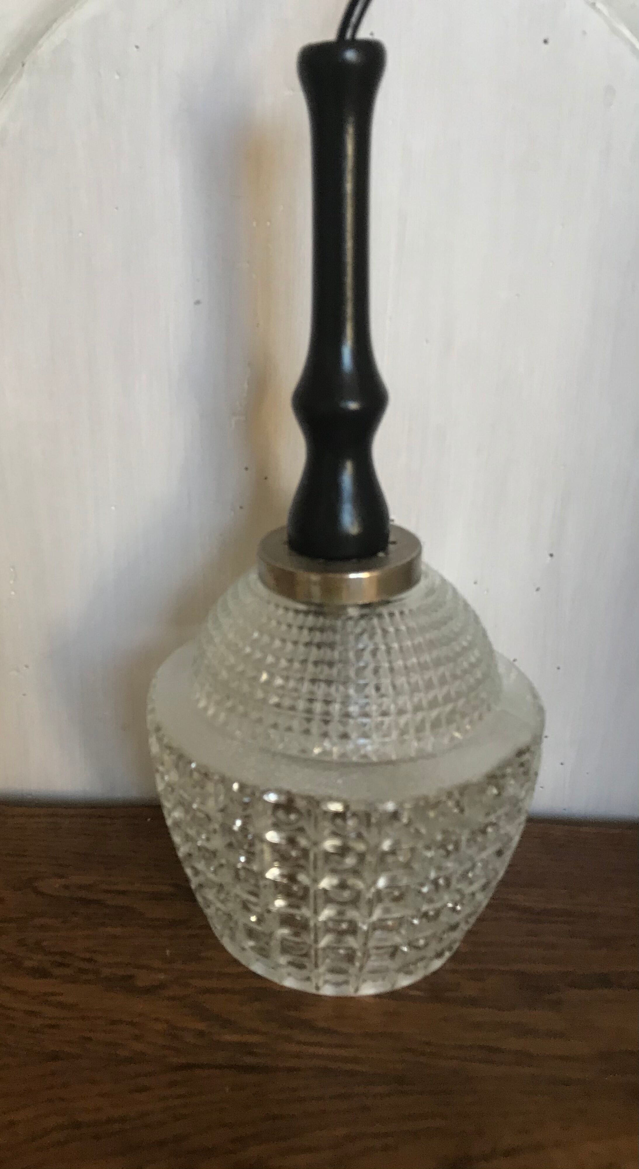 Glass hanging lamp 1960