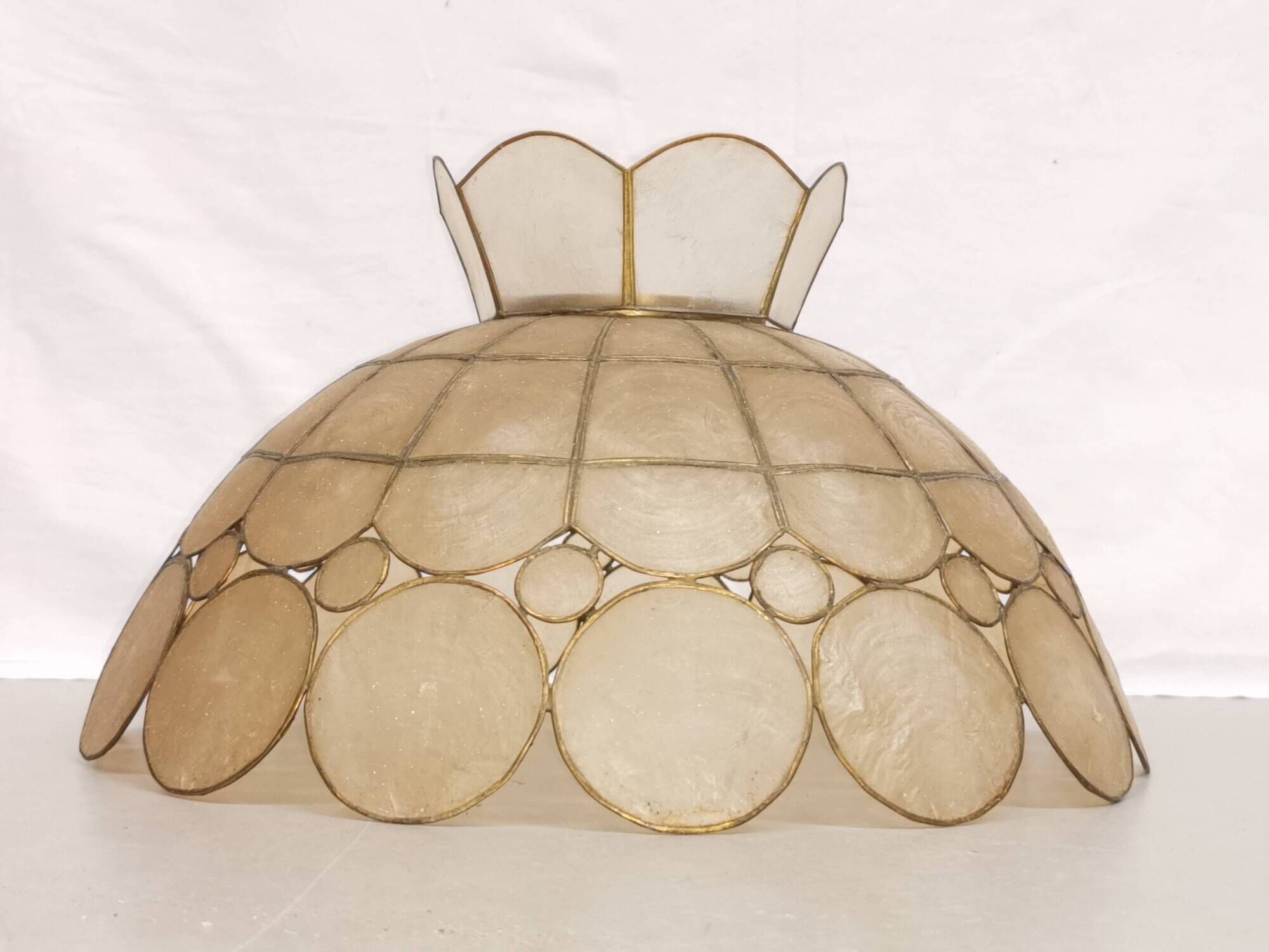 Vintage chandelier, mother-of-pearl suspension