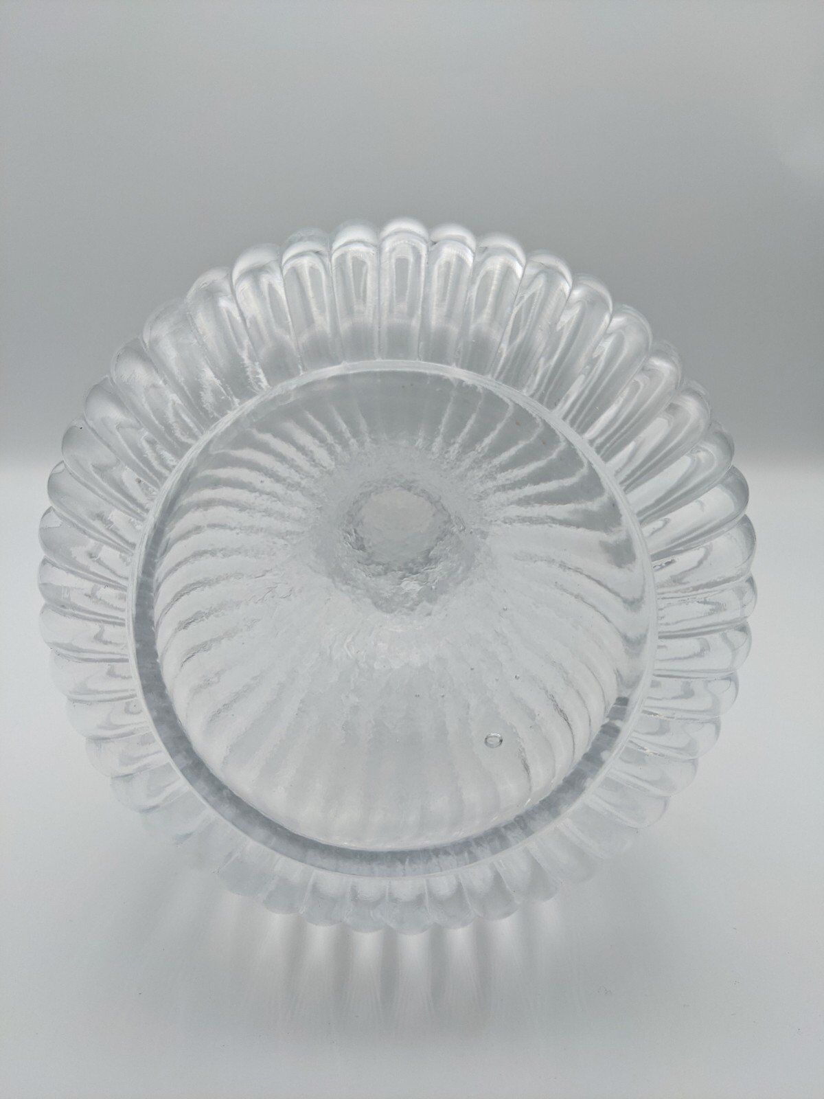 Round italian glass carafe