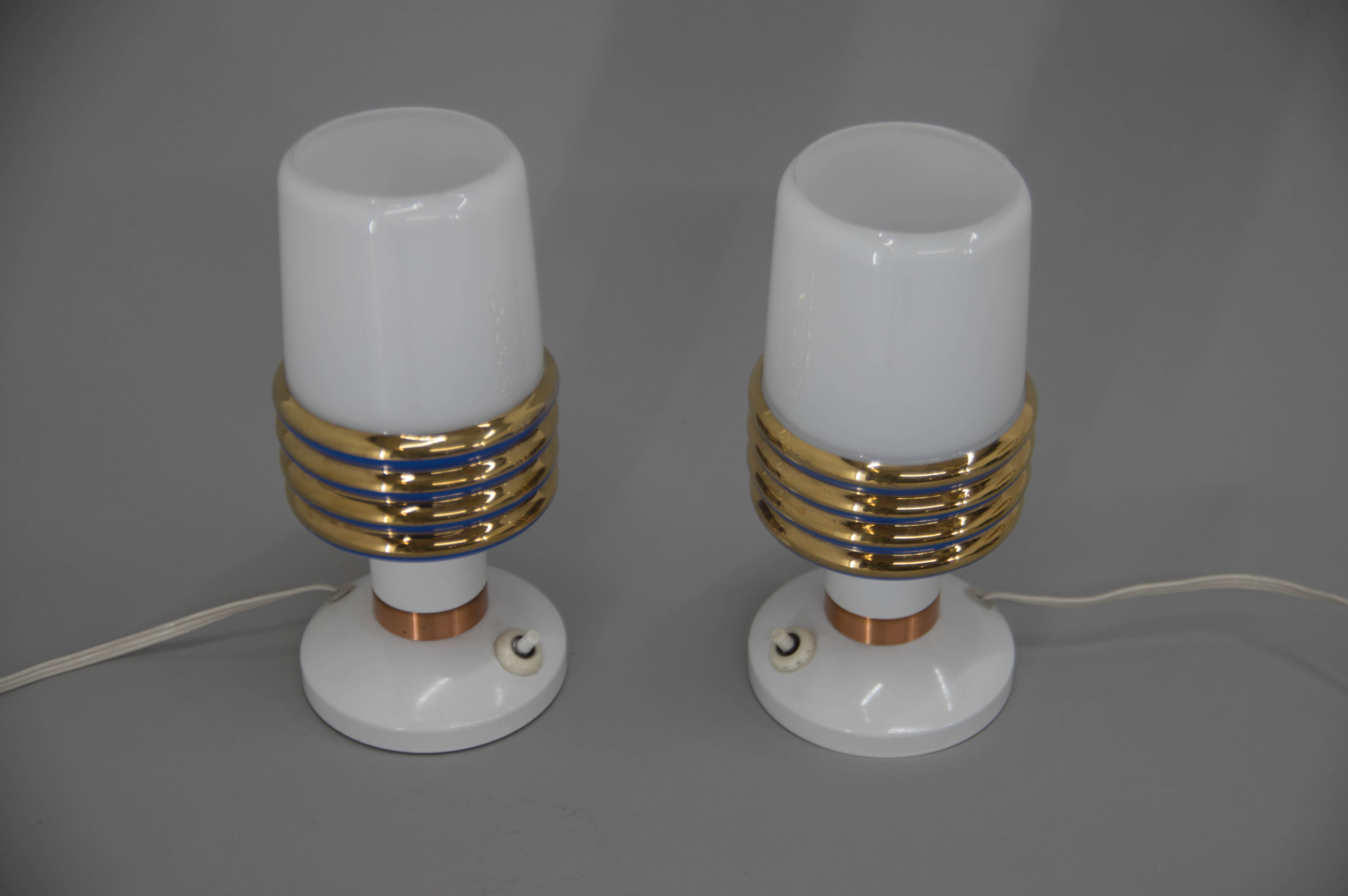 Table lamps, Czechoslovakia, 1970s