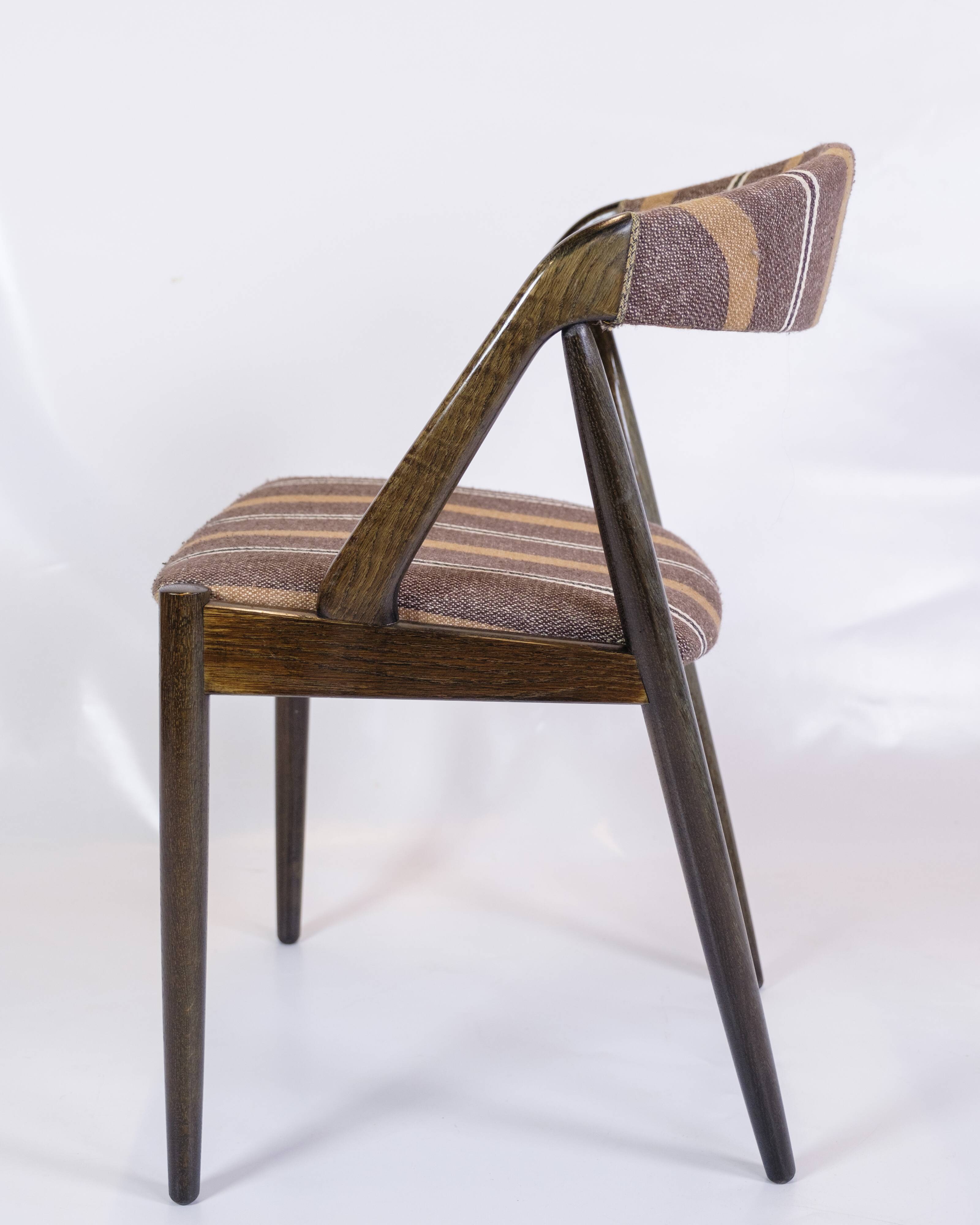 Set Of 6 Dining Chairs Model 31 Made In Dark Wood By Kai Kristiansen