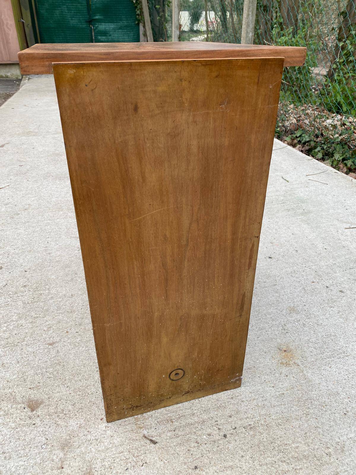 Art Deco burr walnut bedside table 1930
