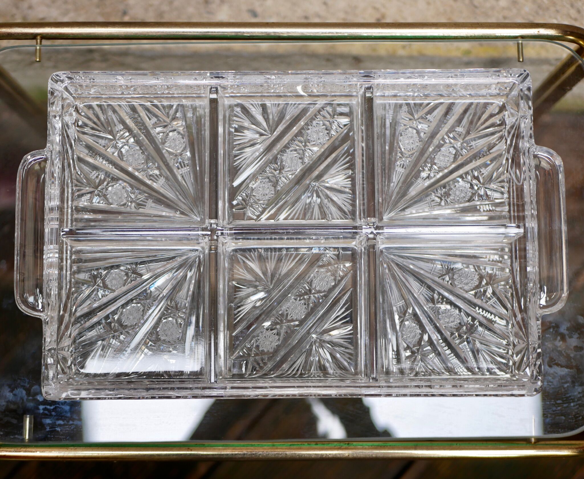 Crystal aperitif dish