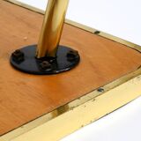 Beautiful Mid Century Modern brass side table with mosaic surface by Münche
