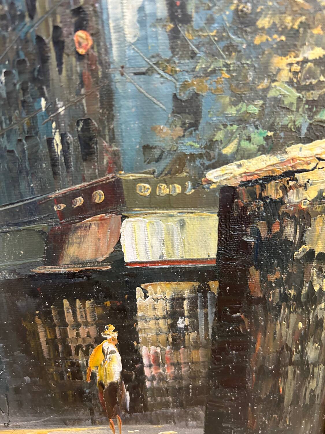 Oil on canvas signed Burnett, Paris