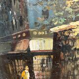 Oil on canvas signed Burnett, Paris