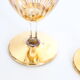Set of 3 walking glasses, gilded, mid-20th century, art deco