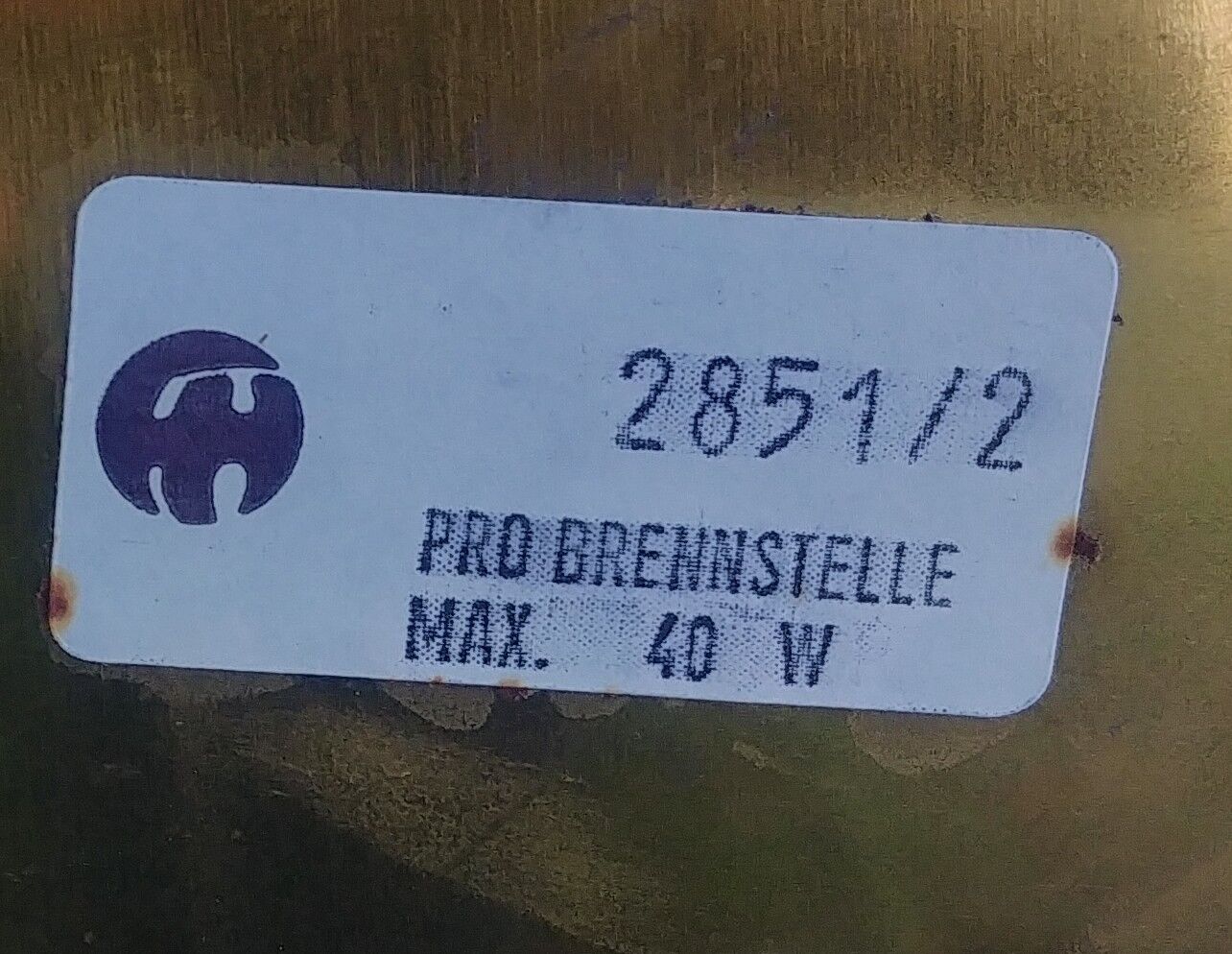 Smoked glass/brass wall lamp from holtkotter vintage 70s new