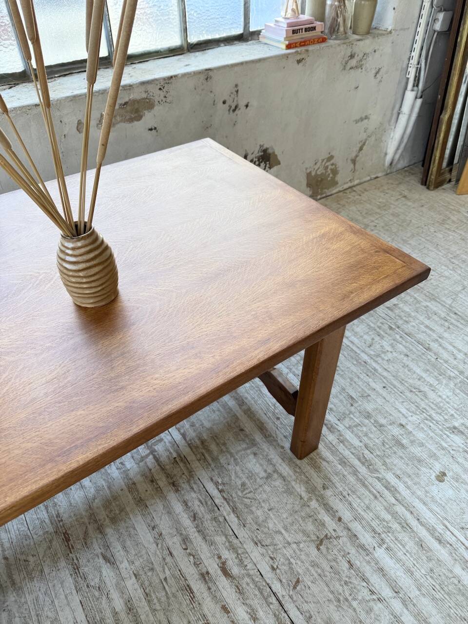 2m oak farmhouse table