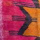 Medium vintage Turkish kilim rug 100x120 cm wool kelim, square 2550