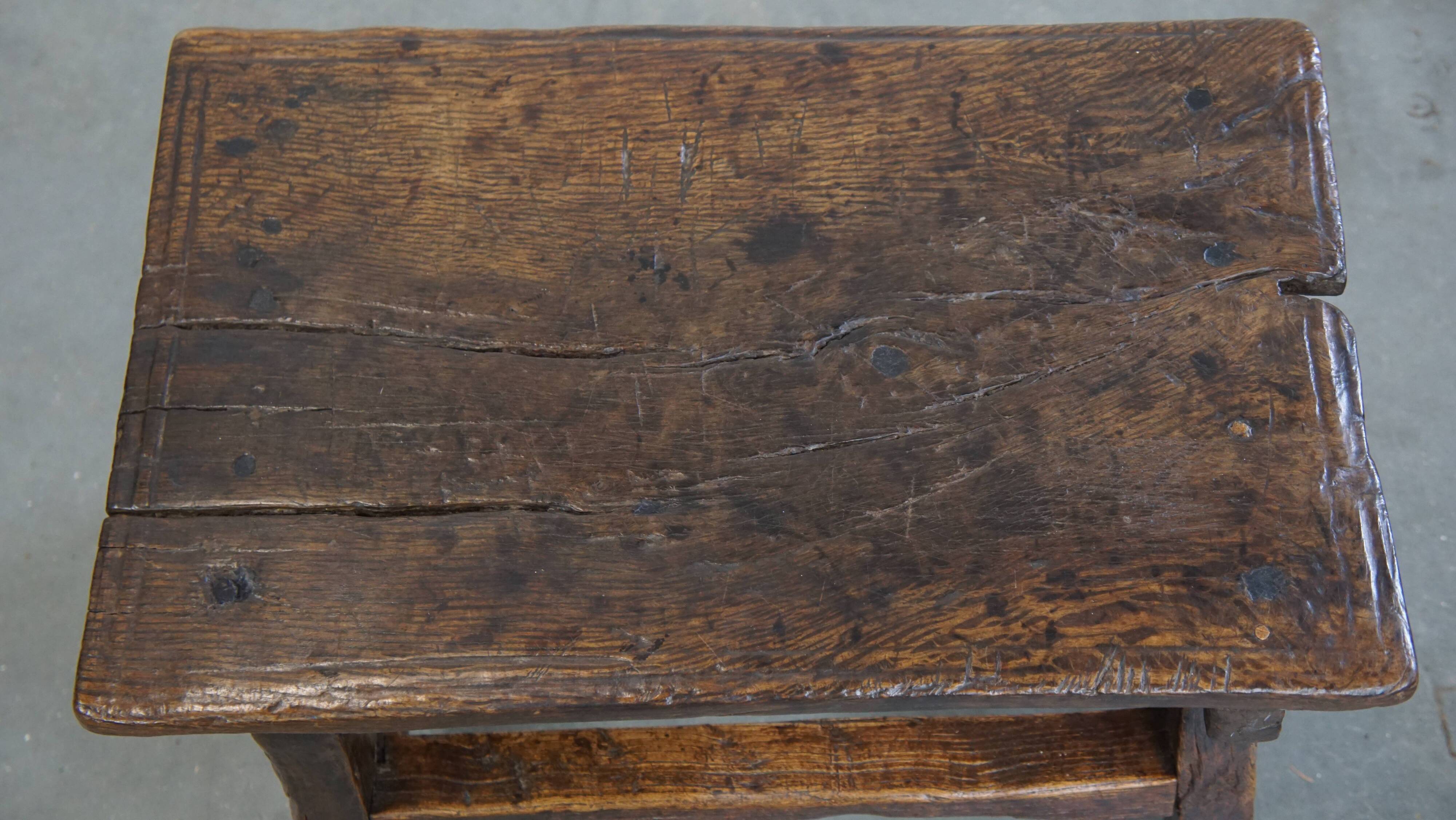 Unique Antique Spanish Side Table / Stool from the 16th Century