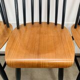 6 Fanett chairs by Ilmari Tapiovaara, Scandinavian, 1960s