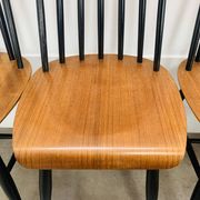 6 chaises Fanett par Ilmari Tapiovaara, scandinave, années 60