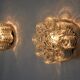 Pair of wall lamps by WILLA, geometric glass, Germany, 1960