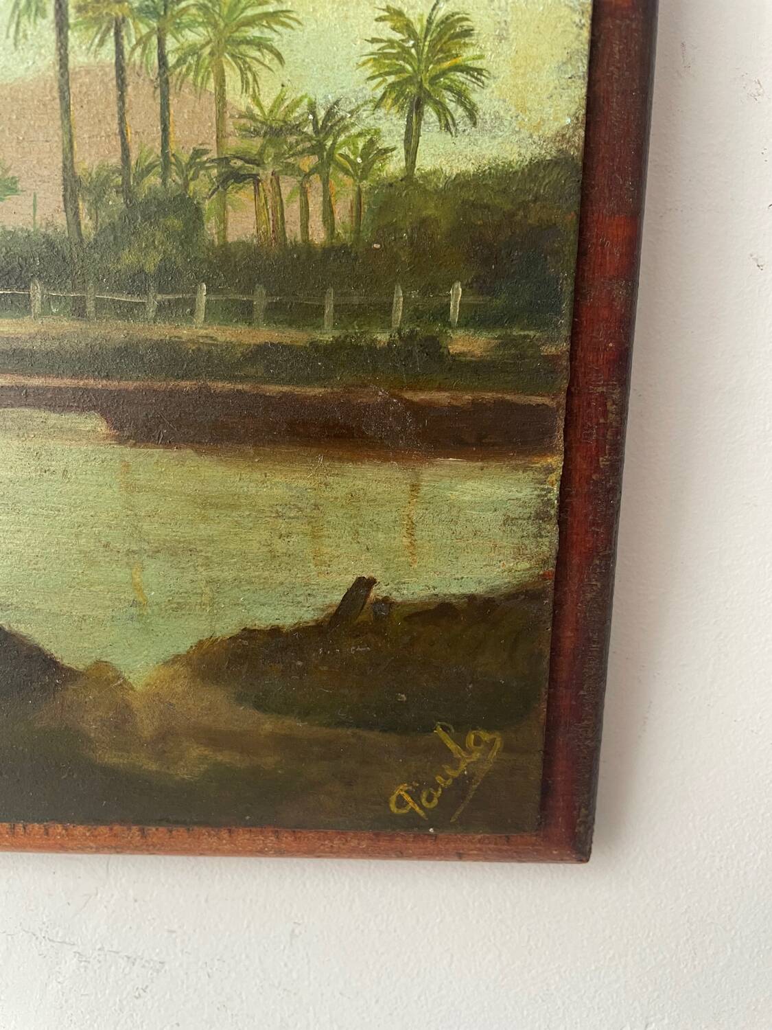 Oil painting on wood 1927