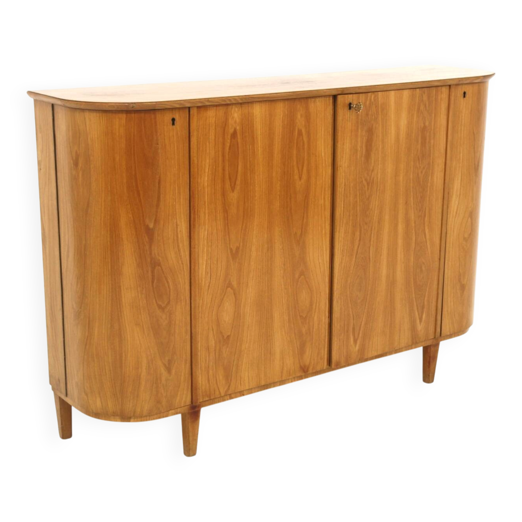 Enfilade scandinave en noyer, Swedish modern, Suède, 1940