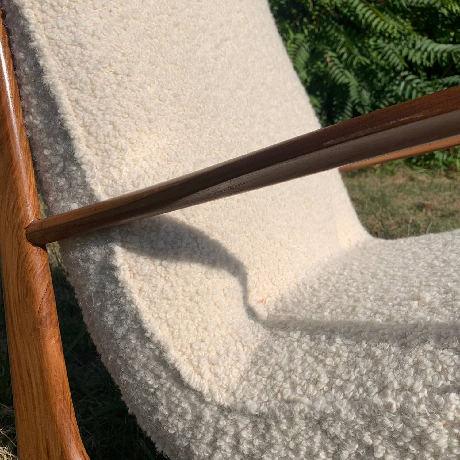 Pair of modern VK armchairs by J.Graz in caviuna, 1950s