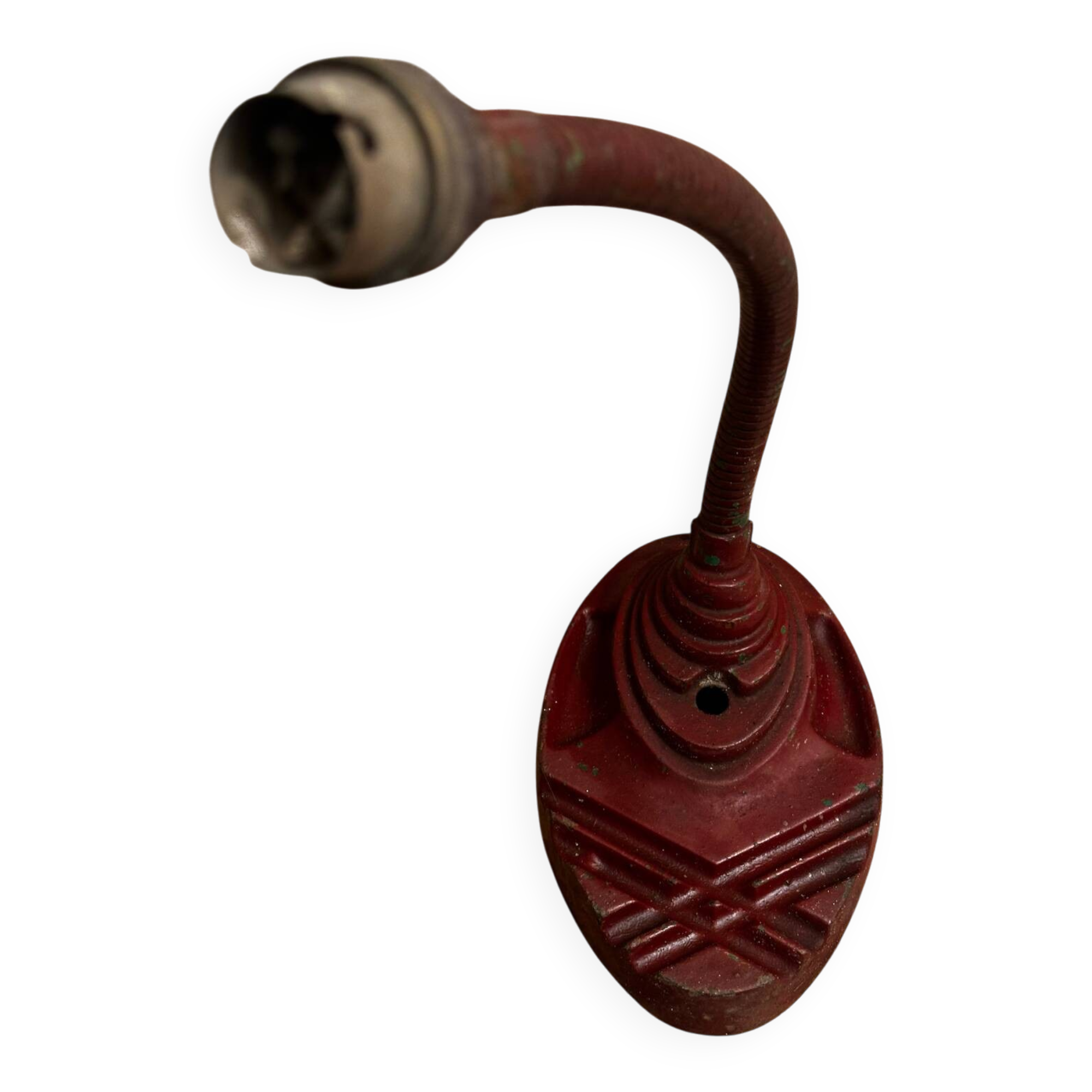Art Deco lamp ERPE no 40 - Belgium 1930s/40s - Swan Neck Cast Iron