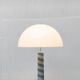 Lampadaire allemand postmoderne avec motif tourbillon bleu clair et blanc, années 1980