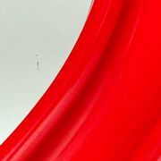 Red Bakelite Oval Mirror by Carrara & Matta, Italy 1970s