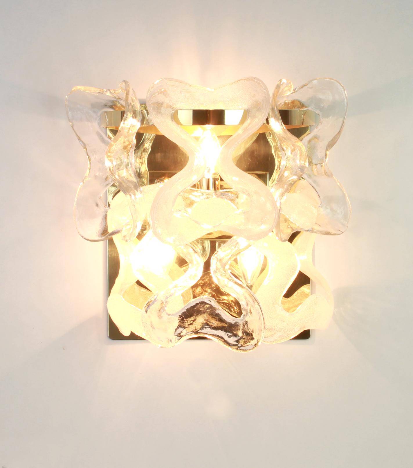 Murano glass wall light by Kalmar Mod. Catena, Austria, 1960s